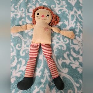 Vtg 1950's Raggedy Ann 22 inches